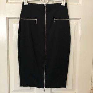 Black pencil skirt